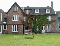 Boys boarding house lawn